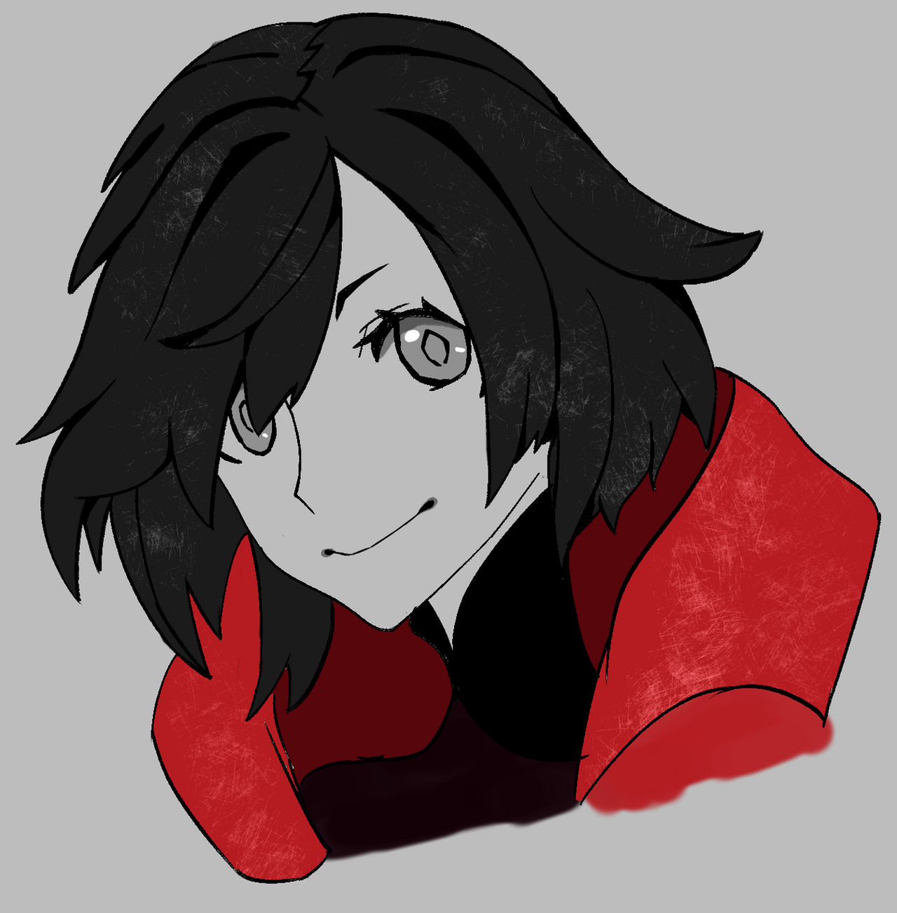 Practice drawing (Ruby from RWBY) by KiwiMeowahura on DeviantArt