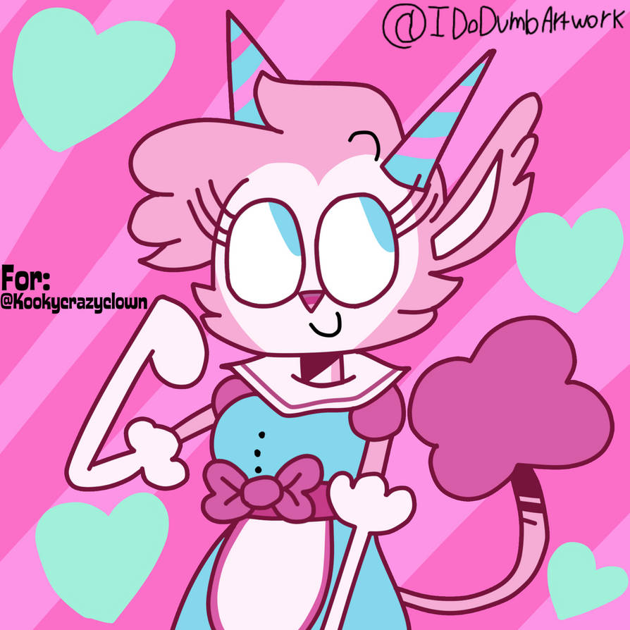 Fluffy Rabbit Oc Fluffy! (OC by Kookycrazyclown on IG) by IDoDumbArtwork on DeviantArt
