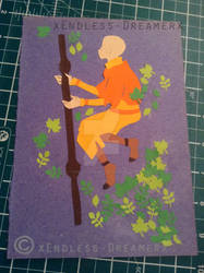 Aang The Last Airbender Papercutting Art