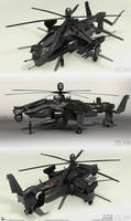 Fuujin Attack Helicopter Renders 2