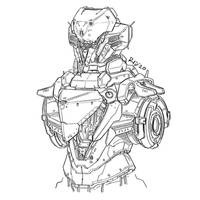 Mecha sketch #74