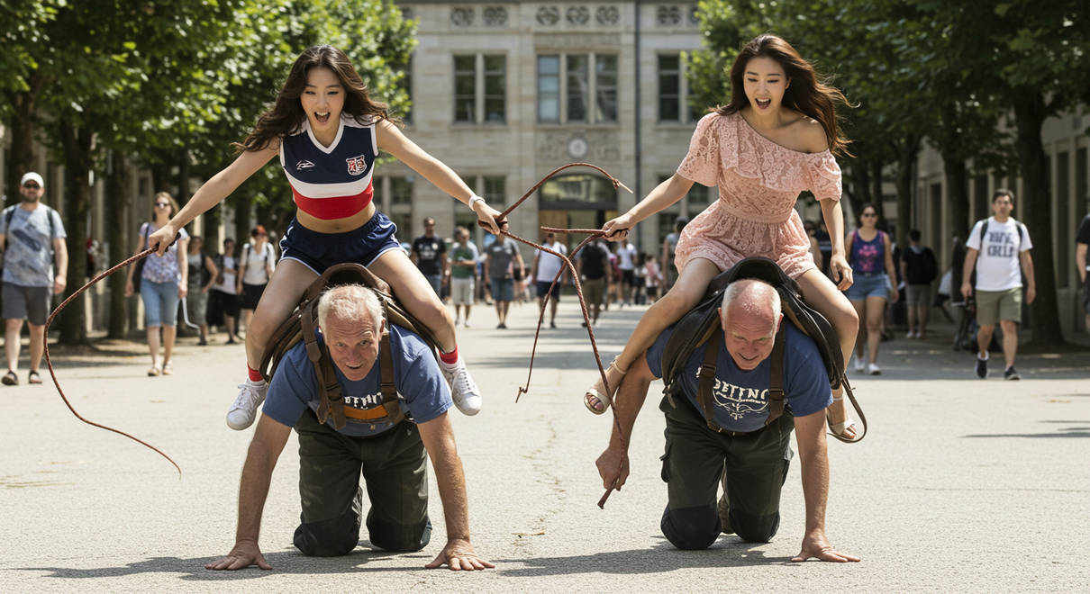 Racing The Human Ponies by servantlars on DeviantArt