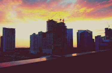 Sunset over Taguig