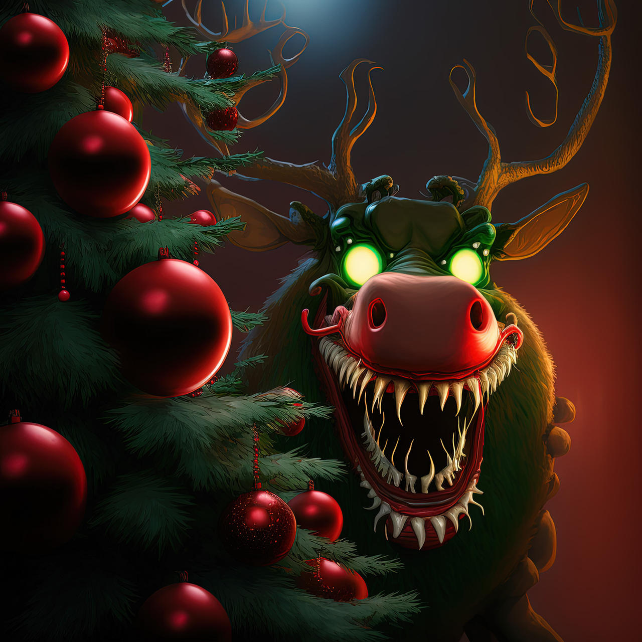 Monster Rudolph by kenernest63a on DeviantArt