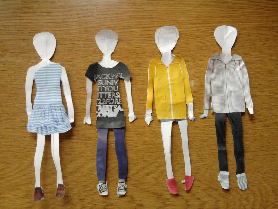 Paper Humens paper people by Noodles23 on DeviantArt