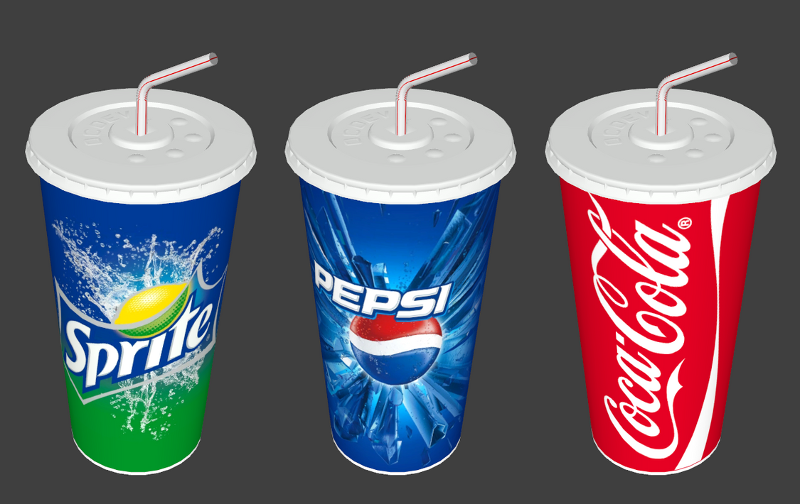 Soda cup model by funcMathias on DeviantArt