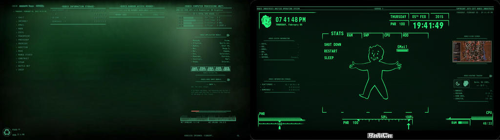 Fallout Dual Screen Setup by sinisteressex on DeviantArt