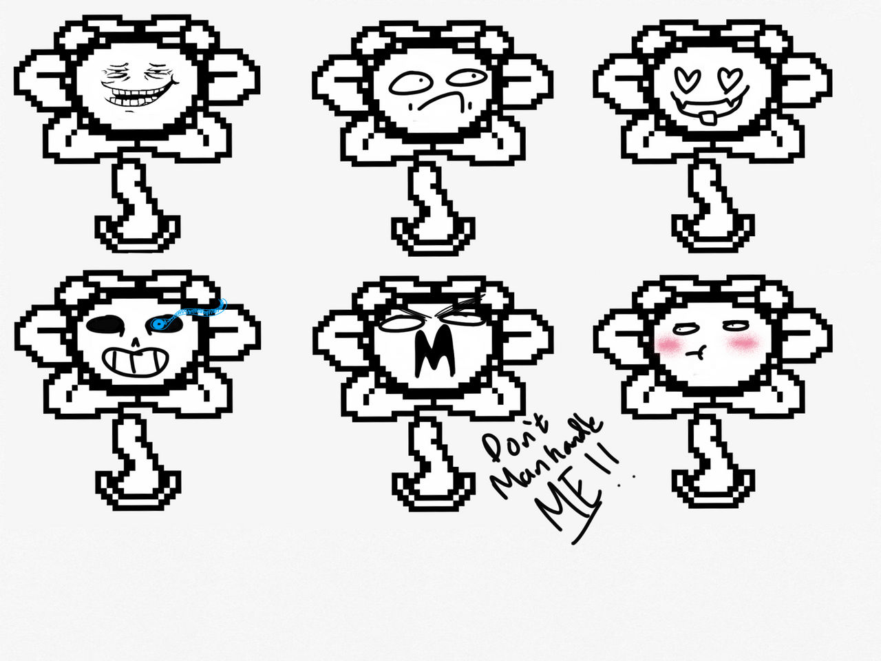 Flowey Rizz Face Flowey expressions Pt. 2 by FatFrenzyFoes on DeviantArt