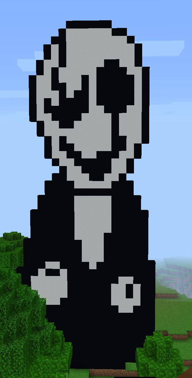 Gaster Minecraft Pixel Art By FatFrenzyFoes On DeviantArt gaster-minecraft-pixel-art-by-fatfrenzyfoes-on-deviantart