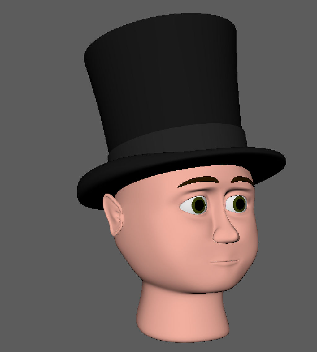 Fat Controller Head 3D Test by Edward2Fan47 on DeviantArt