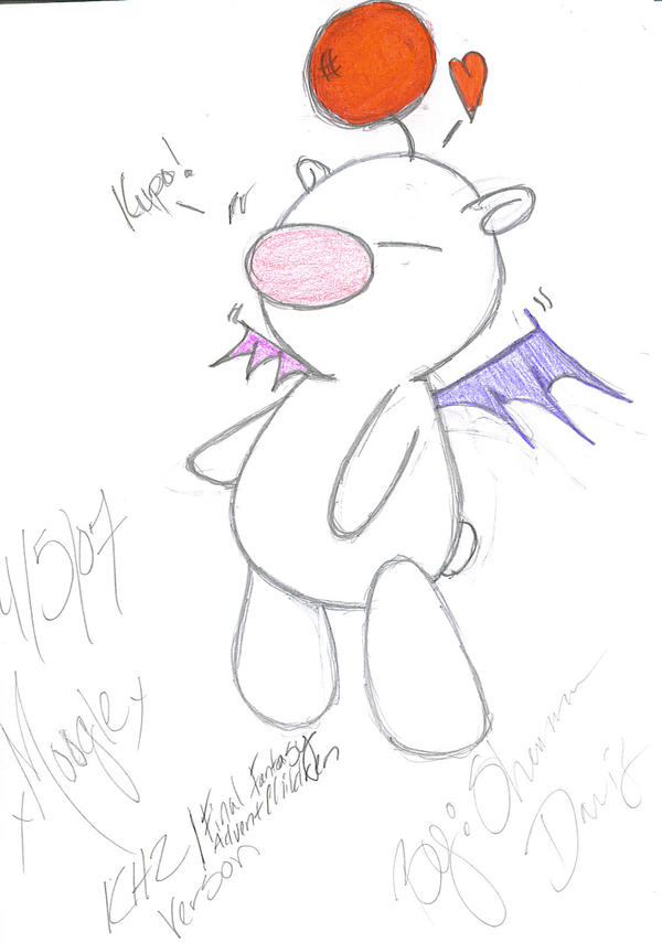 Moogle Writing Moogle by Necrobitch91 on DeviantArt