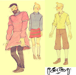 tintin doodles