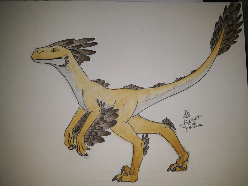 Yellow Electrical Raptor Deviantart Raptor by KoenigsPython on DeviantArt