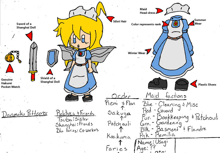 Touhou Maid OC by Allstarman on DeviantArt