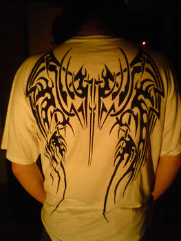 tribal wings t-shirt