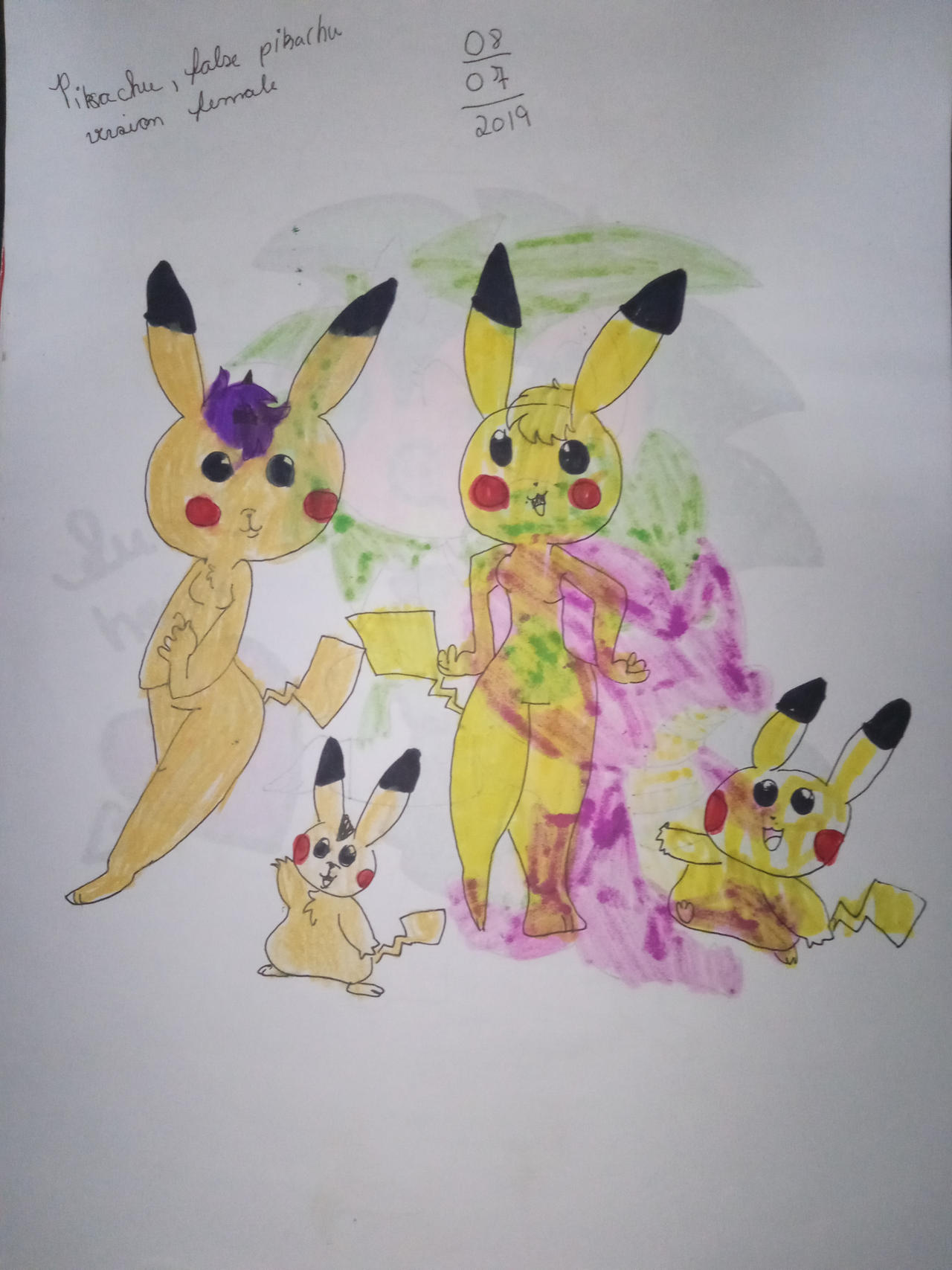 False Pikachu Pikachu and False Pikachu female version by Lauryelle on DeviantArt
