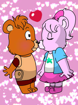 REQUEST-Maggie Mae kissing Teddy Ruxpin