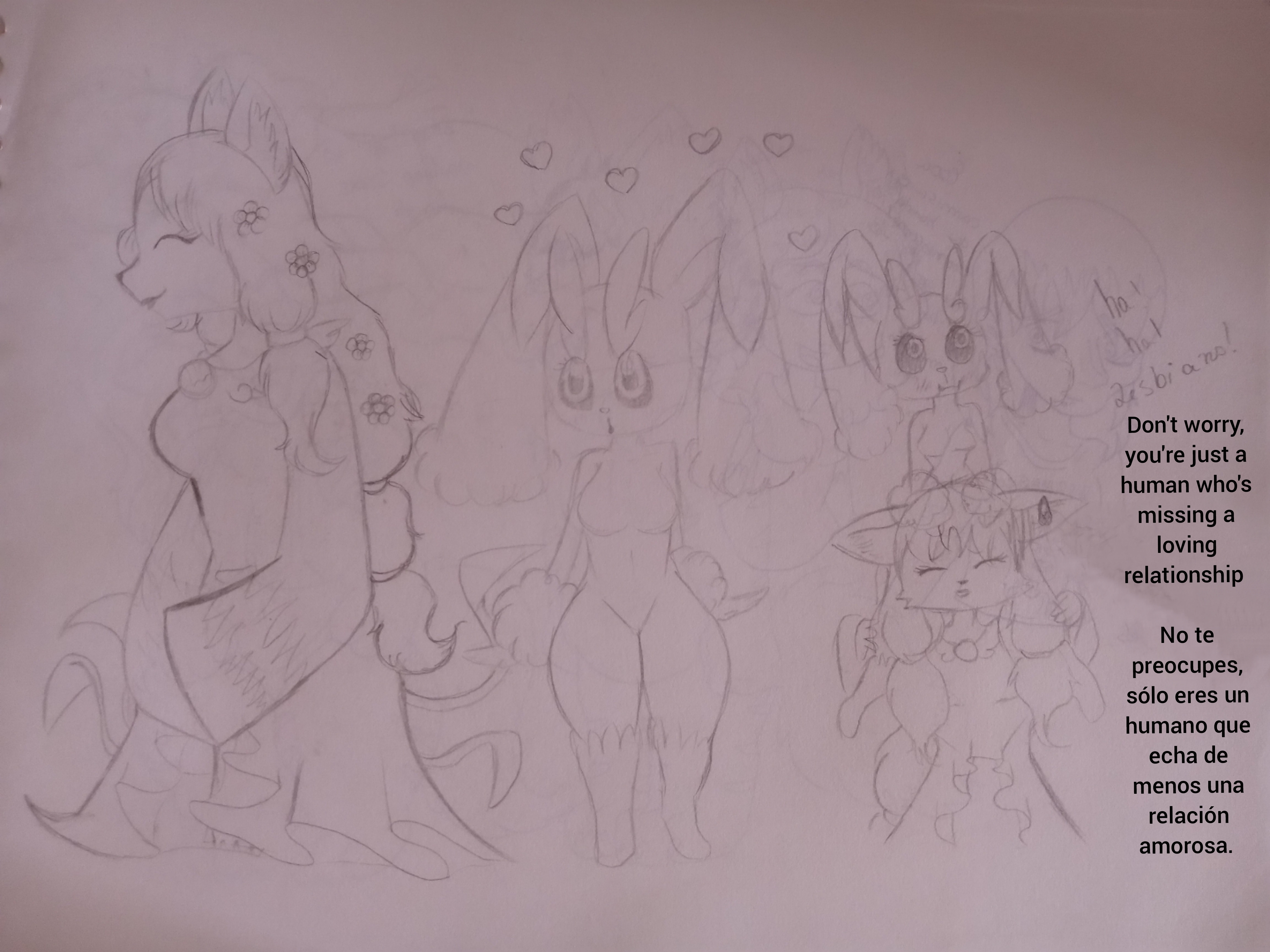 Wannabe and Lopunny being a cute couple