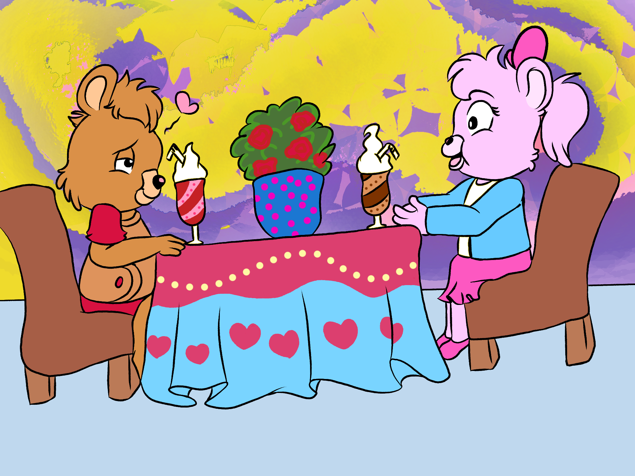 REQUEST-Teddy Ruxpin and Maggie Mae having a date