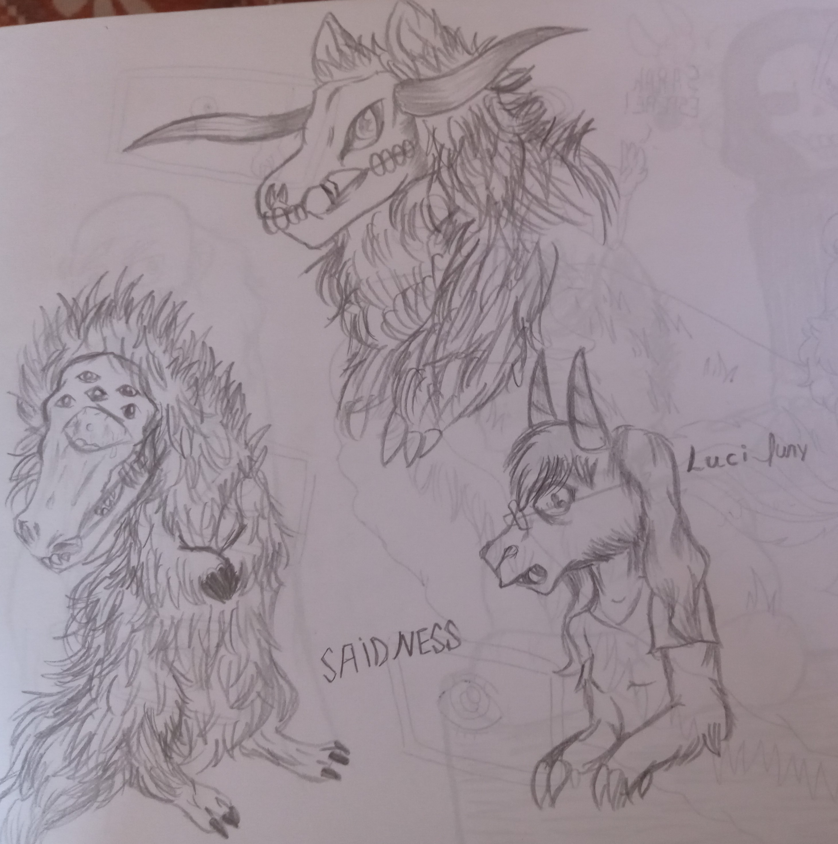 Saidness,Cutie Pie and Angry Lucky as real life