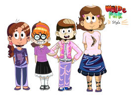 REQUEST-Betty,Daria,Judy and Sam in WyldePak style