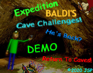 Expedition Baldi's Cave Challenges Title Screen