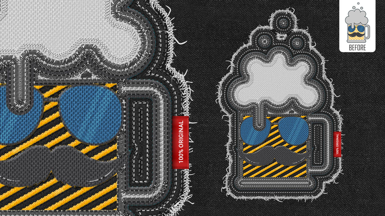 FREE TemplateFC Patch Maker V2 PSD - Action + Layer Styles