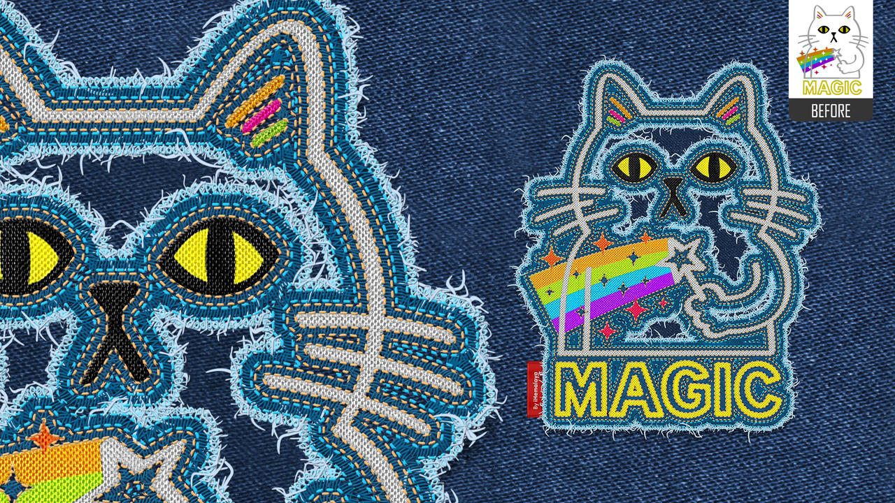 How to Create Embroidered Patch in Photoshop (Patch Maker Tools
