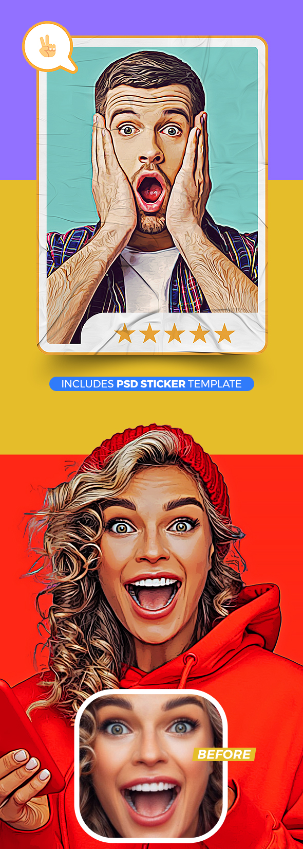 Realistic Vector Cartoon Photoshop Action by ihemalaya on DeviantArt
