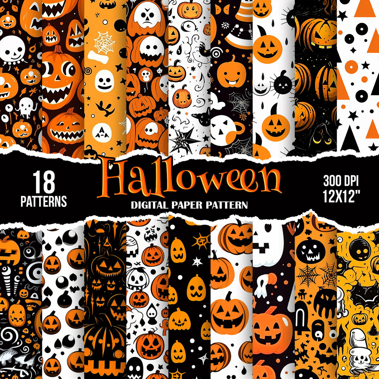 Halloween 18 Seamless Patterns by ihemalaya on DeviantArt