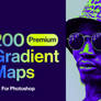 200 Gradients Maps Photoshop Bundle