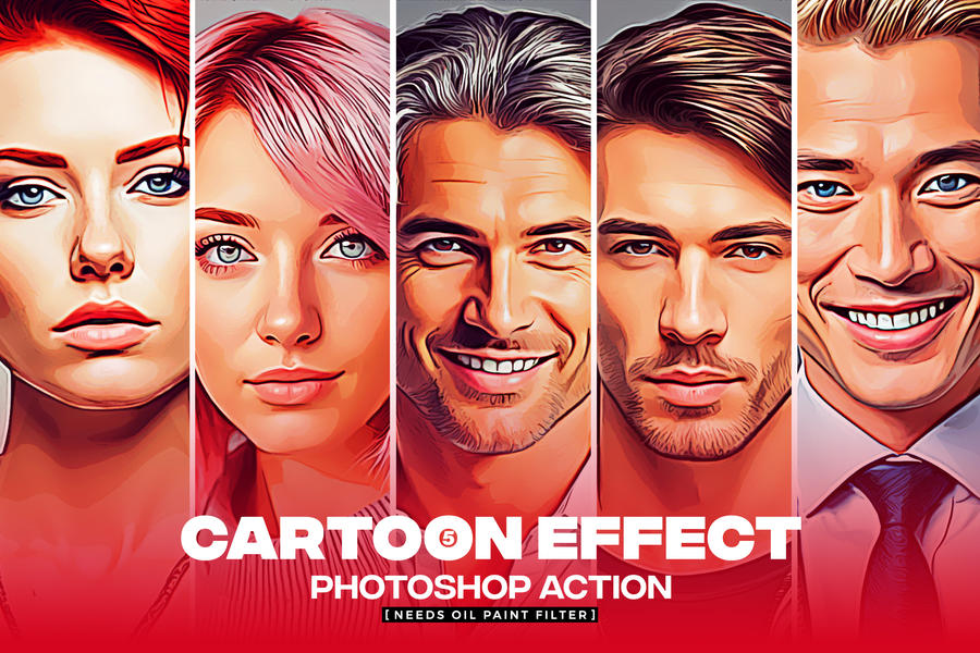 Cartoon Effect 5 Photoshop Action by ihemalaya on DeviantArt