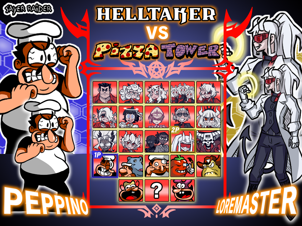 Helltaker Building Commission - Helltaker vs Pizza Tower by Sayer09 on DeviantArt