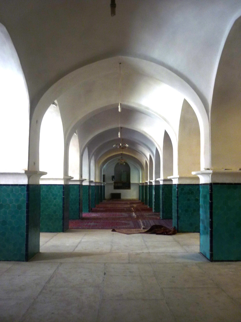 Inside the mosque