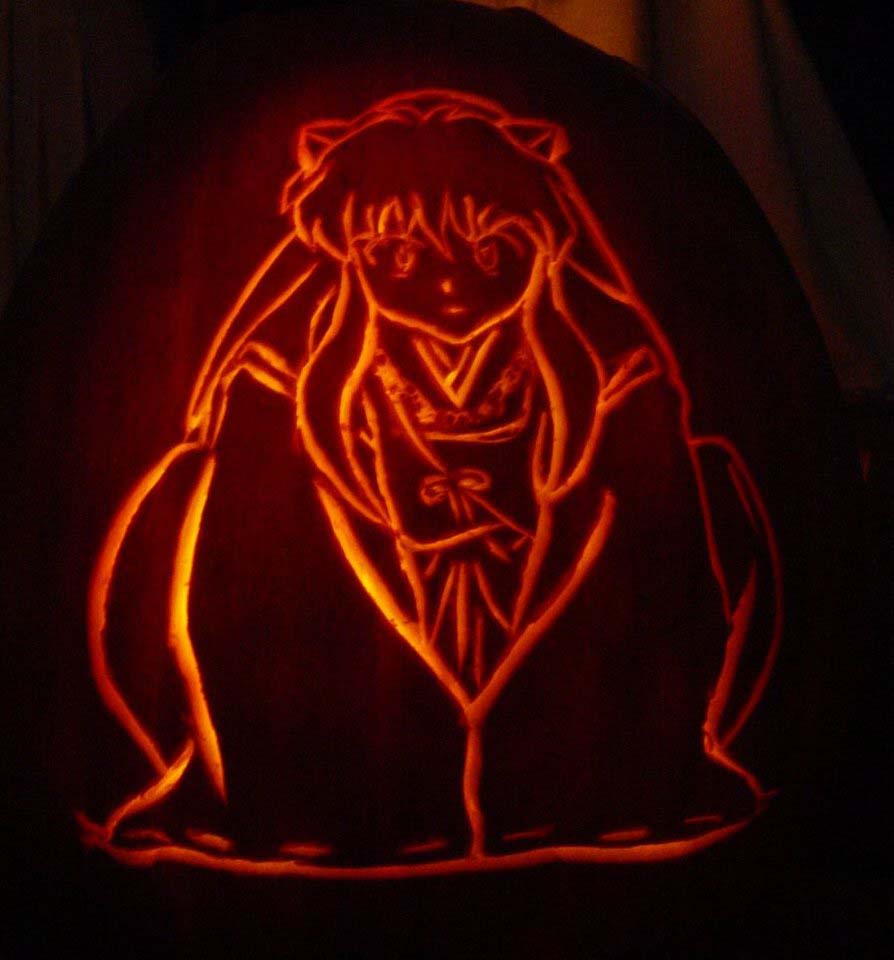 Inuyasha Pumpkin Carving 2005