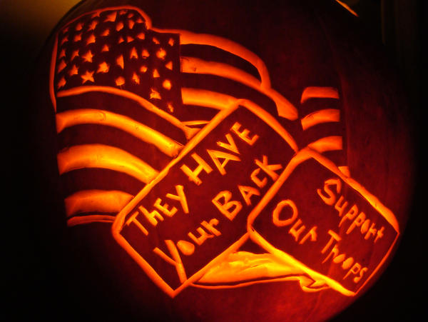 American Flag Pumpkin Carving