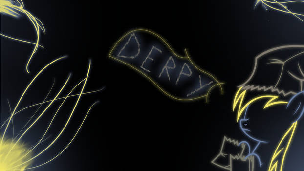 Paperbag derpy neon wallpaper