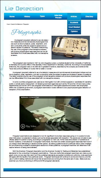 Polygraph Website Layout Design pg 3