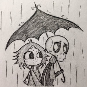 Walking in the Rain (Ruby X Skull Boy)