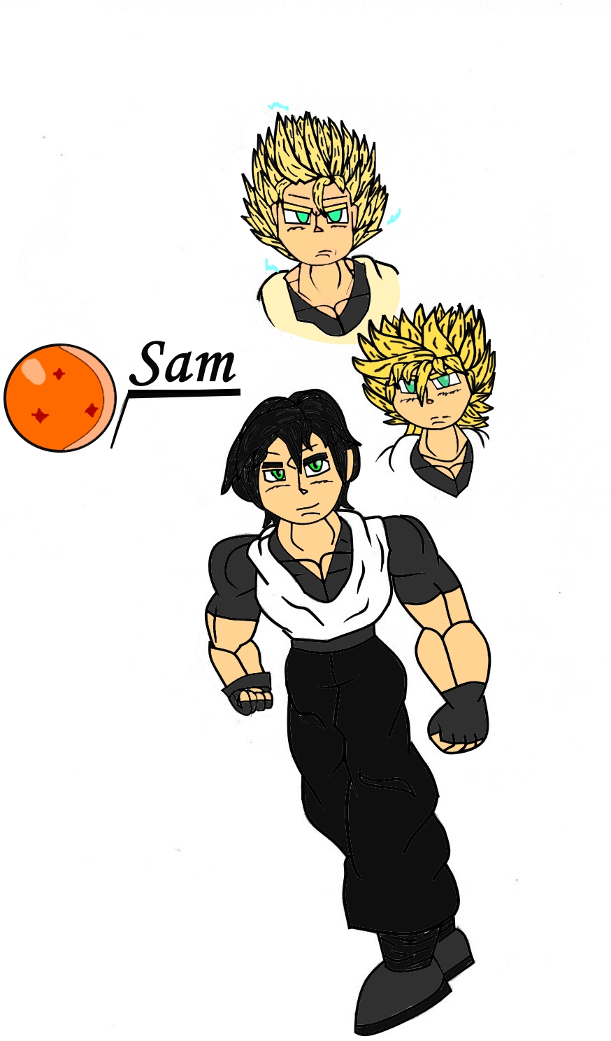 Dbz Sam Sam (Saiyan/Dragon ball vers) by The-JMP on DeviantArt