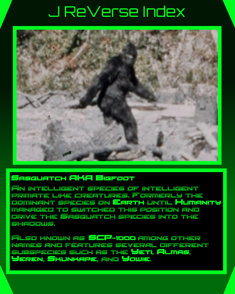 JRV Index Entry 227: BigFoot by The-JMP on DeviantArt