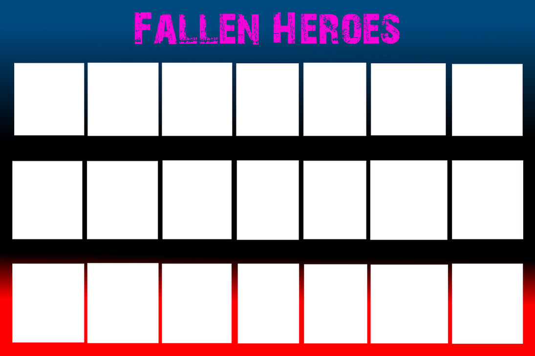 Fallen Hero Lettering Fallen Heroes Multple Template by The-JMP on DeviantArt