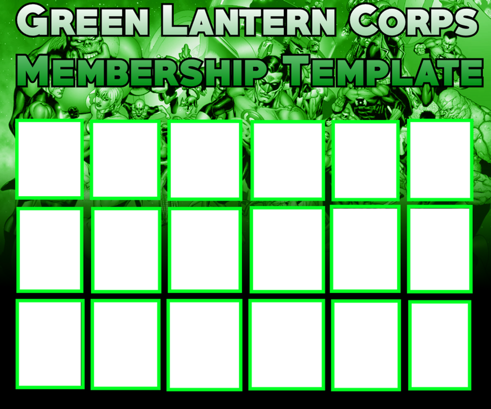 Membership Roster Templete Green Lantern Corps Membership Roster Template by The-JMP on DeviantArt