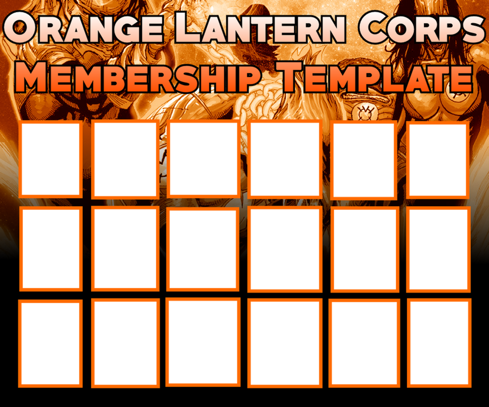 Chapter Roster Image Orange Lantern Corps Membership Roster Template by The-JMP on DeviantArt