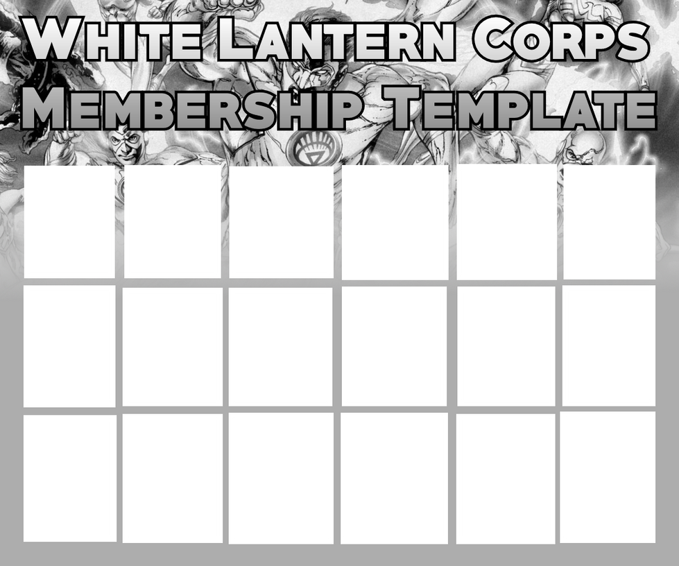 Membership Roster Templete White Lantern Corps Membership Roster Template by The-JMP on DeviantArt