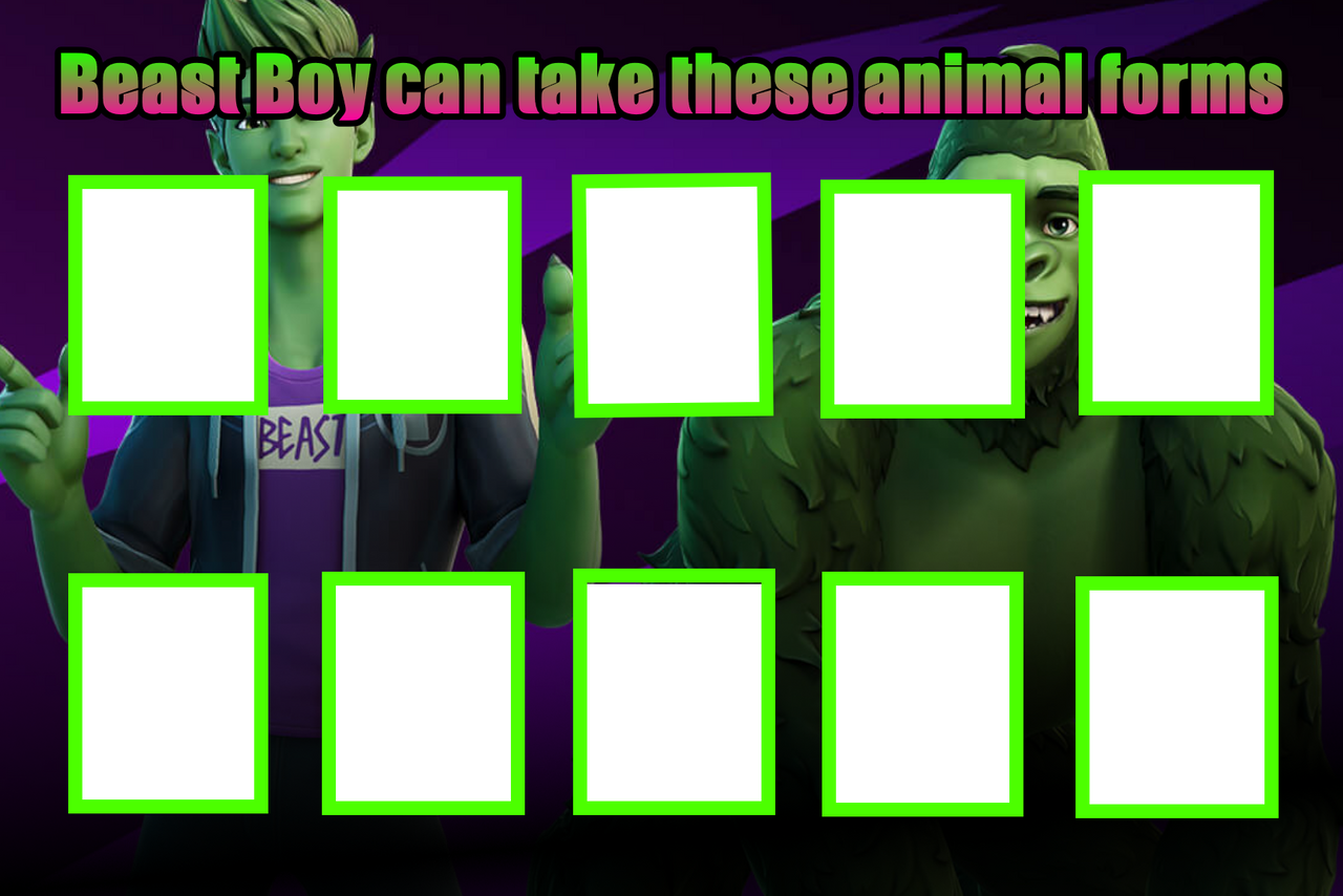 Beast Boy Forms Template By The JMP On DeviantArt