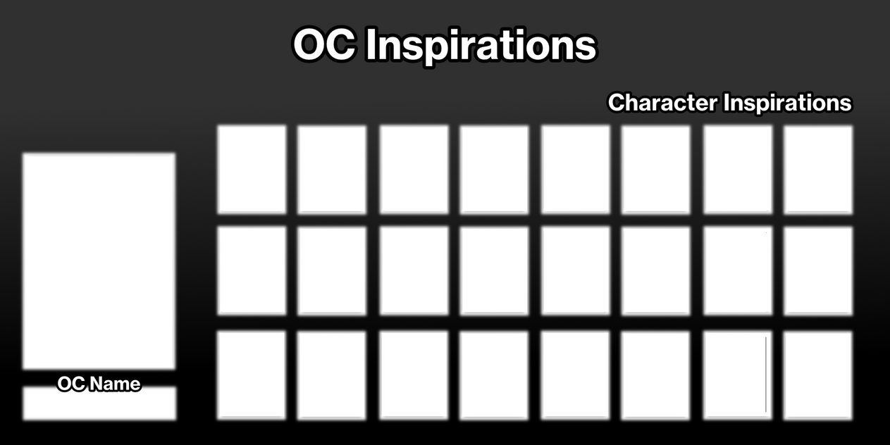 OC Character Inspirations Template Multi Slot by The-JMP on DeviantArt