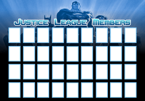 Justice League Members Template Update