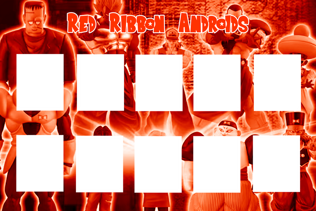 Red Ribbon Androids Template by The-JMP on DeviantArt