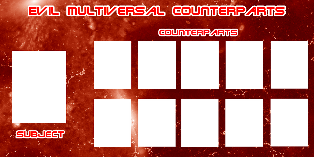 Evil Multitrix Evil Multiversal Counterparts Redux Template by The-JMP on DeviantArt